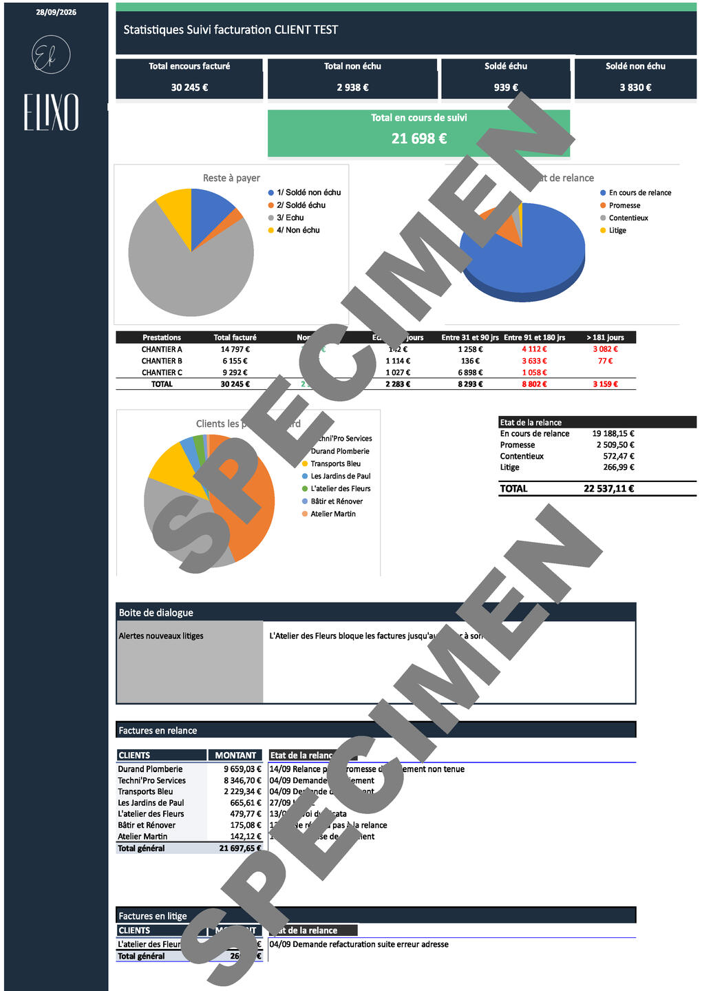 Specimen suivi clients Elixo Specimen suivi clients Elixo